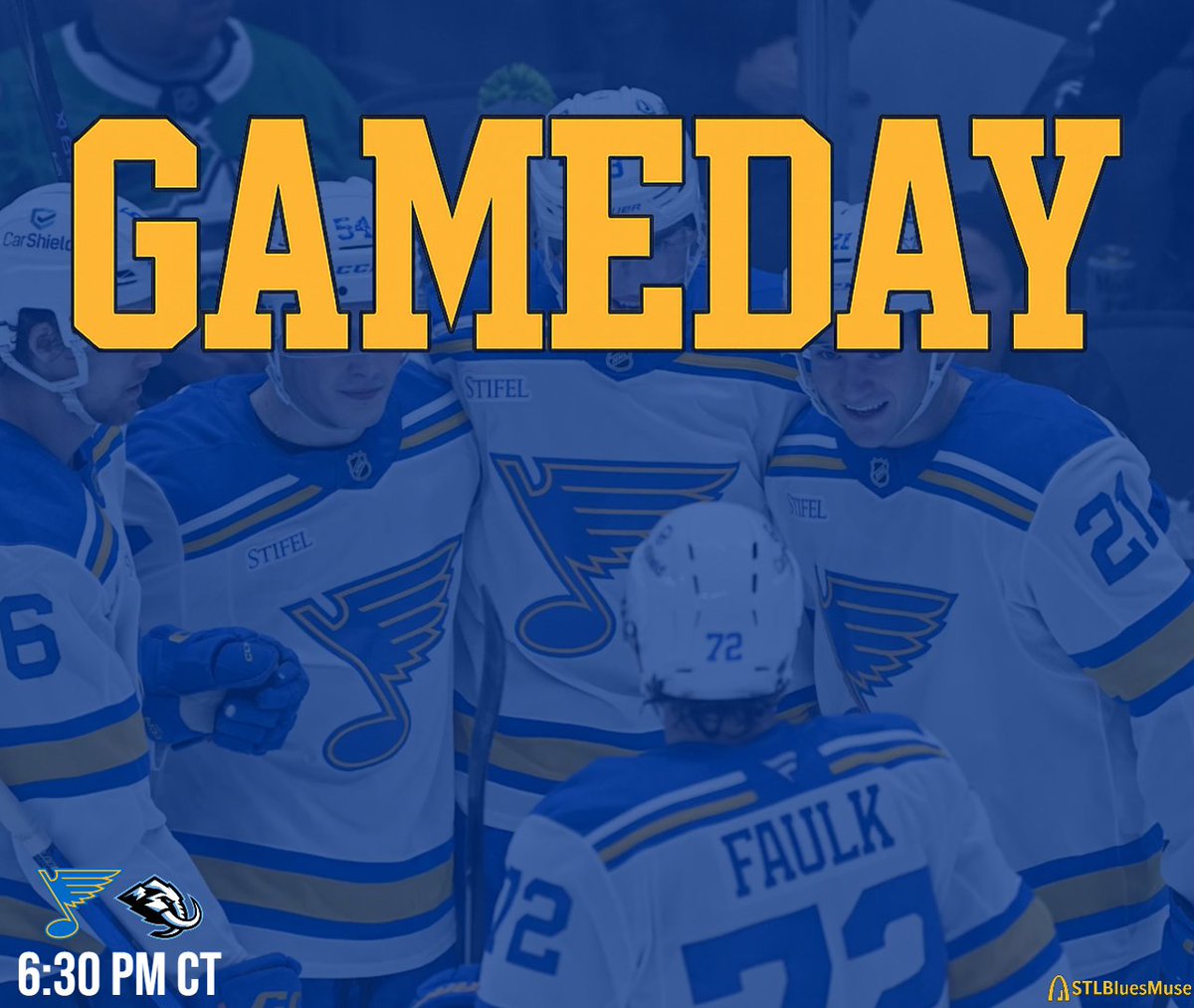 STLBluesMuse's tweet image. One more game for the 2025-26 season

📍 Enterprise Center
📺 ESPN
💸 STL -110, UTA -110

Predictions? #stlblues