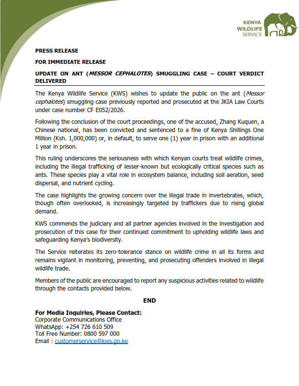 Kenya Wildlife Service tweet media