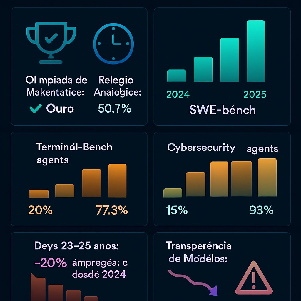 fernandoschmitz's tweet photo. 7 dados do Stanford AI Index 2026 que vão mudar como você pensa em IA:

→ A mesma IA que venceu a Olimpíada de Matemática
�� lê relógio analógico com apenas 50,1% de acerto

Isso não é bug. É a nova realidade da "fronteira irregular". Thread 👇 https://t.co/PNgWSn1ovr