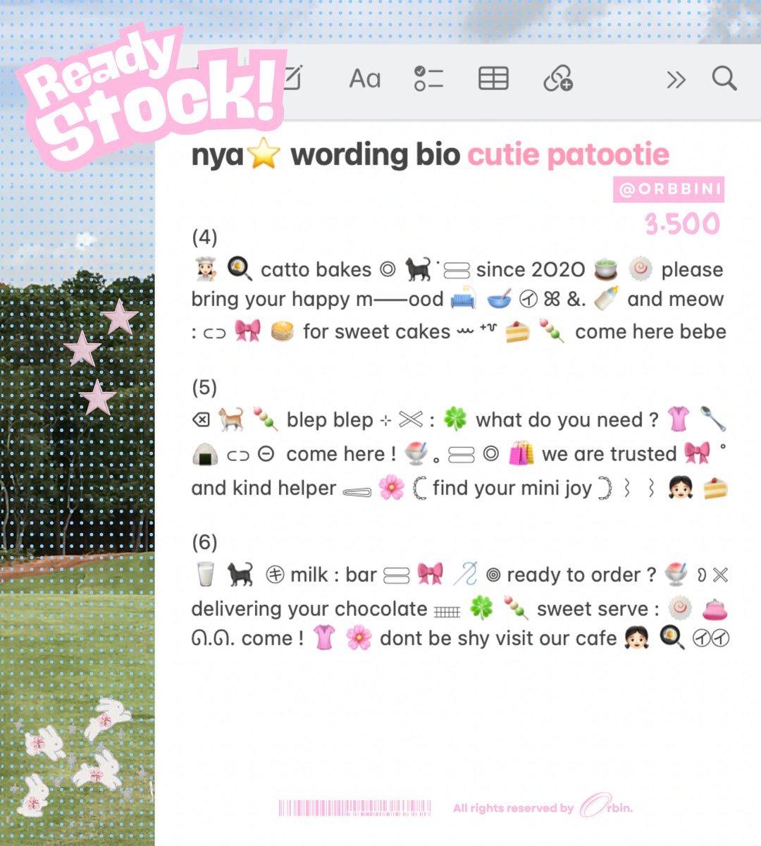 nya⭐️ wOrding layout tweet media