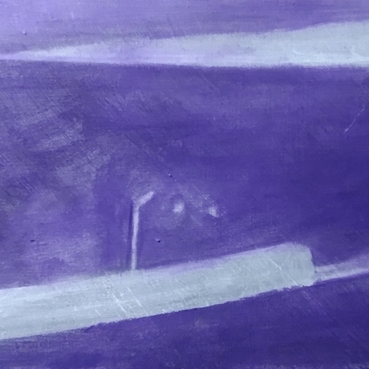 この前、お花見に行った時に見つけた風景をもとに描いています
