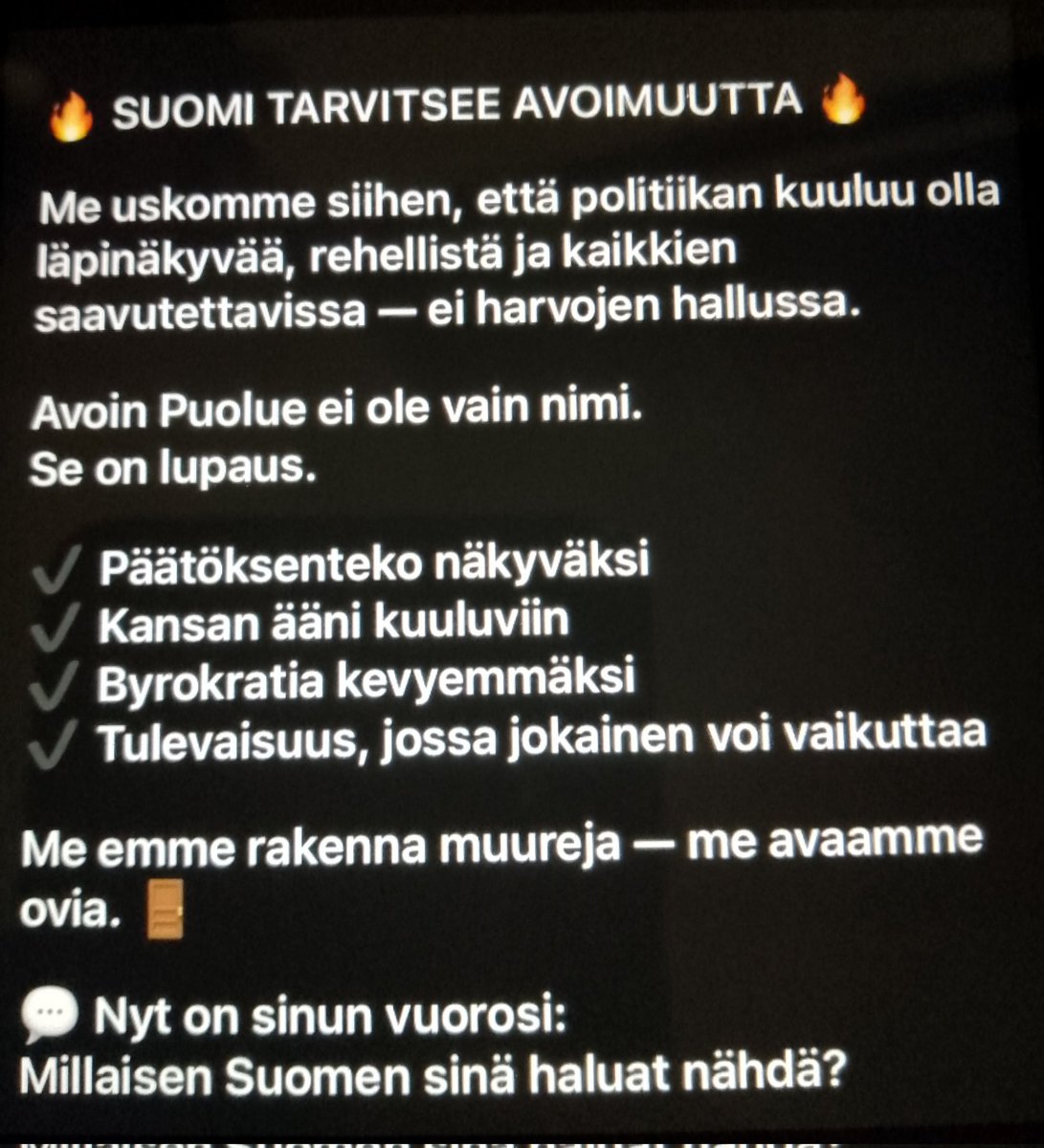Avoin Puolue tweet media