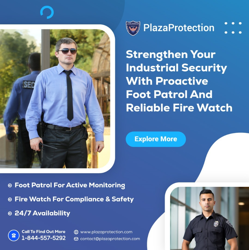 plazaprotection's tweet image. Secure your industrial site with proactive protection.
Foot patrol | Fire watch | 24/7 coverage

#IndustrialSecurity #FireWatch #SecurityServices #PlazaProtection
----------------------------------------------------------
📞 1-844-557-5292
🌐 plazaprotection.com