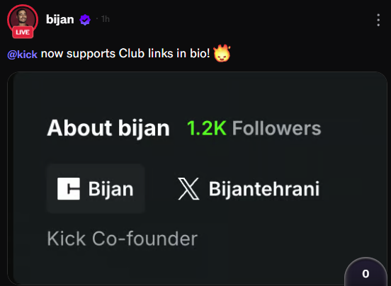 MrStrange84's tweet image. It's now possible to link your club.com account on your About section on Kick.

#kick #kickstreamer #streamer #contentcreator @club @kick @kickcommunity
