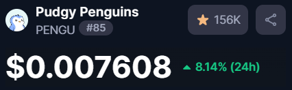 🐋 Whales + Top Traders are buying $PENGU

24h flows:
• Whales: +$155K inflow
• Top PnL: +$60K buying
• Exchanges: -$21M outflow (accumulation!)

Funding rate bullish = short squeeze potential
Smart money accumulating while price dips. Bullish divergence 📈

Creds: <a href="/nansen_ai/">Nansen 🧭</a>