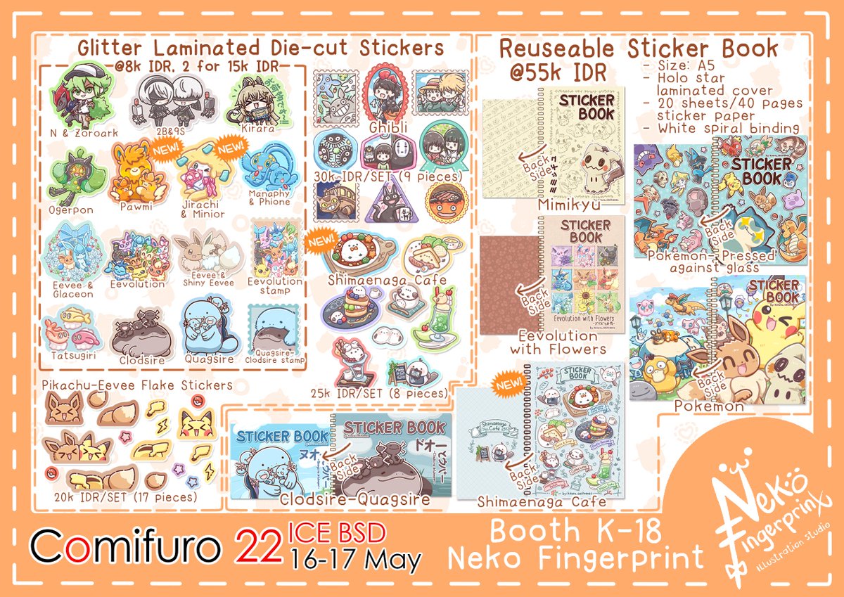 [4/6] Catalog for #Comifuro22

Feel free to mention or DM me if you have any questions or if I haven't replied to your DM for quite a long time

Group orders are welcome! ^-^

#cf22 #comifuro22catalogue #cf22catalogue