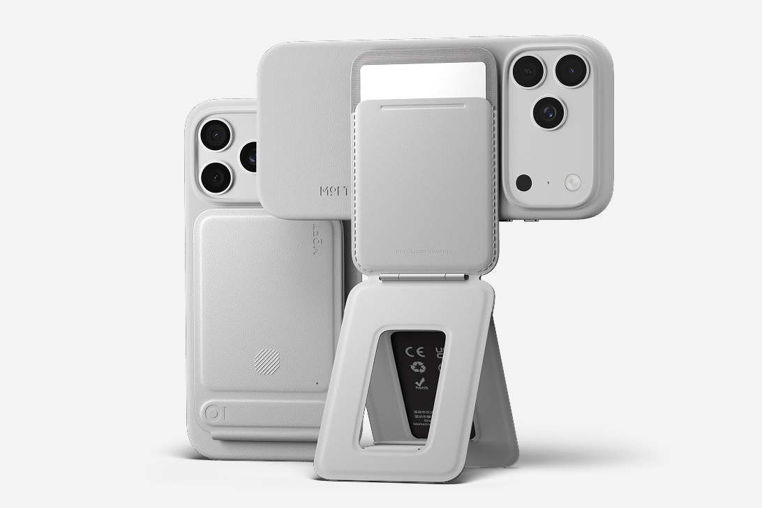 Archange_Shadow's tweet image. 🚨 BREAKING: Moft adds a tracker and shutter button to its magnetic tripod wallet. The Trackable Tripod Wallet unfolds into a stand, holds up to 2 cards, features Apple Find My support &amp;amp; wireless recharging for up to 6 months.#BreakingNews #Tech #Moft #MagSafe