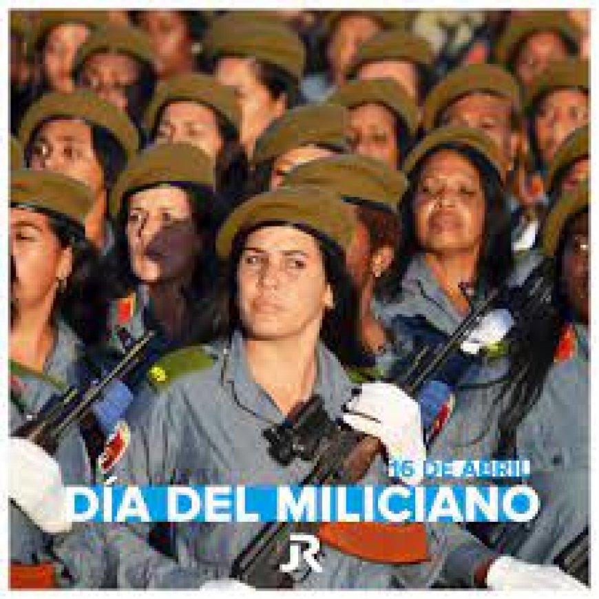 Mayra8513662315's tweet photo. El 16 de abril de 1961 se proclamó el carácter socialista de la Revolución Cubana y queda constituido como el día del miliciano.
#TenemosMemoria
#UniversalGranma
#PtoVtasMinMzllo https://t.co/sjxu5CAuIV