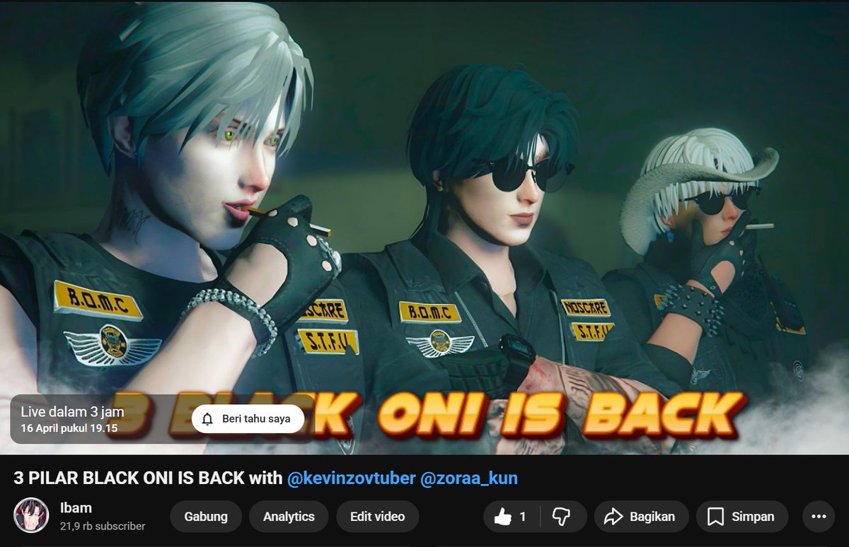 ibam_ishida's tweet image. Trio Is back? #blackoni #bo #gtarp