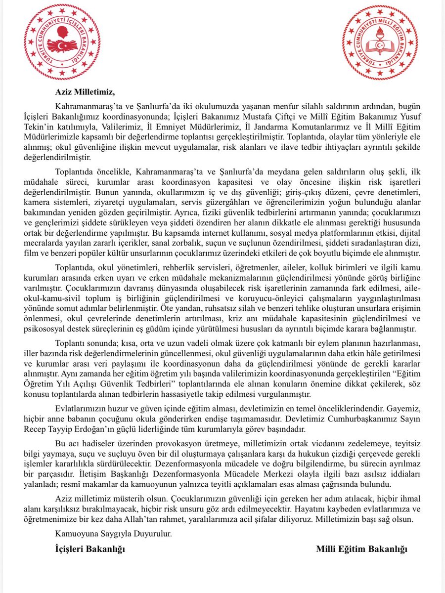 T.C. İçişleri Bakanlığı tweet media