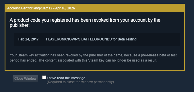What the fuck is this? PUBG is a free to play game and it looks like I still have access to the game