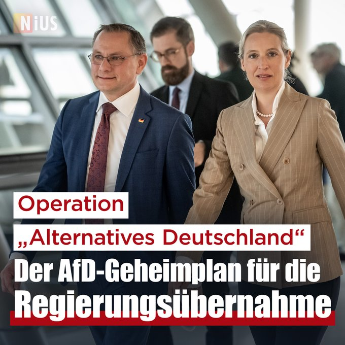 Zora_im_Exil's tweet photo. @niusde_ Na, das will ich doch hoffen, dass die @AfD VORBEREITET und mit einem Plan in eine Regierungsübernahme geht.

20+ Jahre Dilettantismus und Geldverbrennerei sind ja nun wahrlich genug.

Schluss mit Sozialamt der Welt.
Künftig kann nur #GermanyFirst gelten, wenn DE überleben soll. https://t.co/usyqnn3nhs