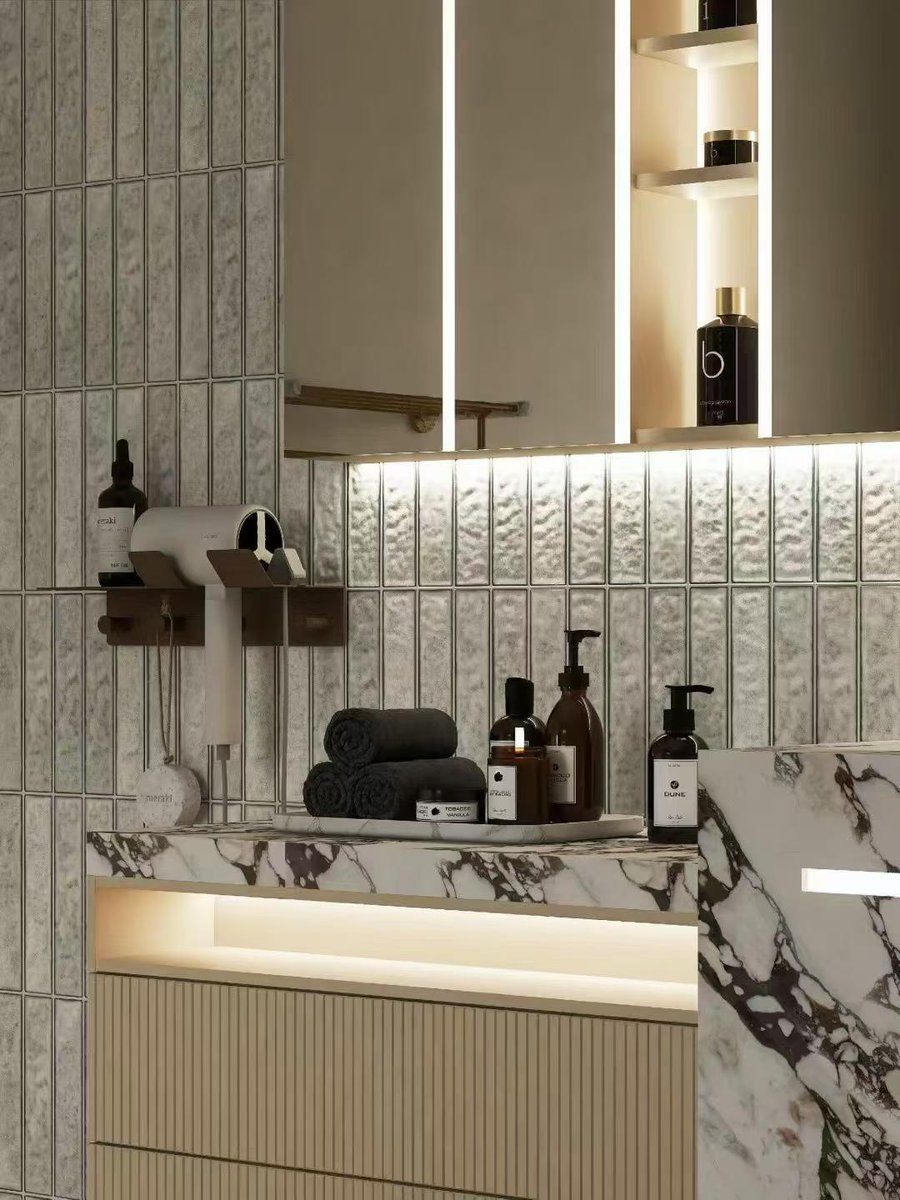 BestHousing1's tweet image. Artistic Handcrafted Corner Tile
Dimensions: 60 × 250 mm
Kiln-Varied Glaze Finish

#Ceramic tile #Porcelain tile