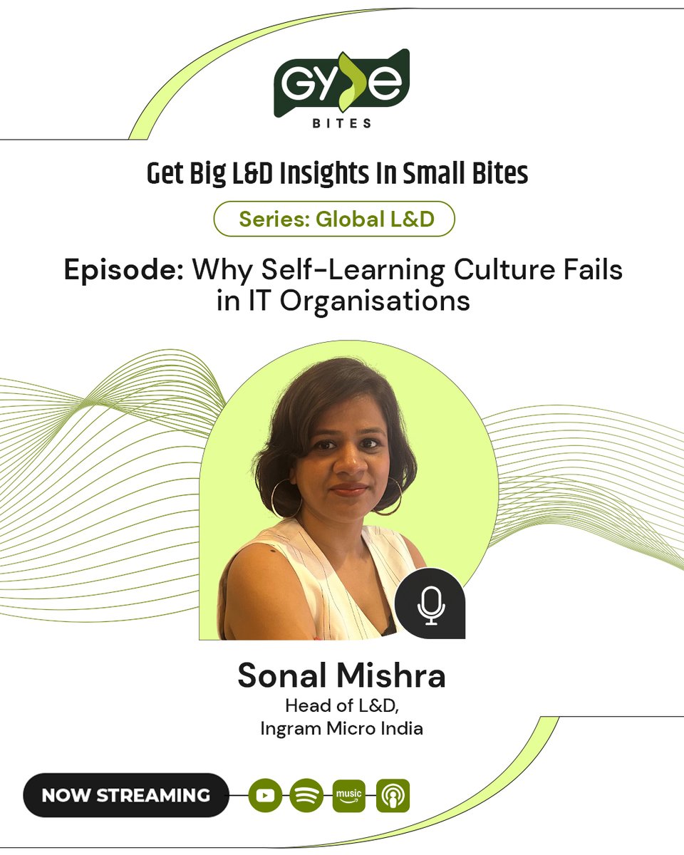 GydeAI's tweet photo. “If learning doesn’t show up in the work, it doesn’t stick.”

Sonal Mishra, Head of L&amp;D at Ingram Micro India, explains why self-learning gets pushed aside and what it takes to make it part of the work itself.

Catch the full episode 👉 https://t.co/aKI8OQ0ub6

#WorkplaceLearning https://t.co/GG7kmojkXW