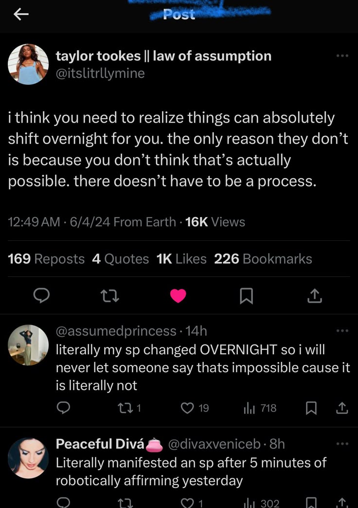 Instant manifest is indeed possible you just have to believe it is possible