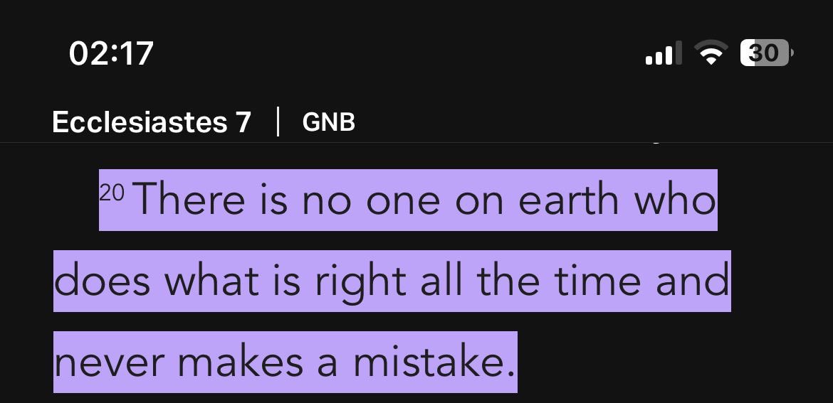 FuelTheSoul_'s tweet photo. Ecclesiastes 7:20 https://t.co/0SH05PDuEn