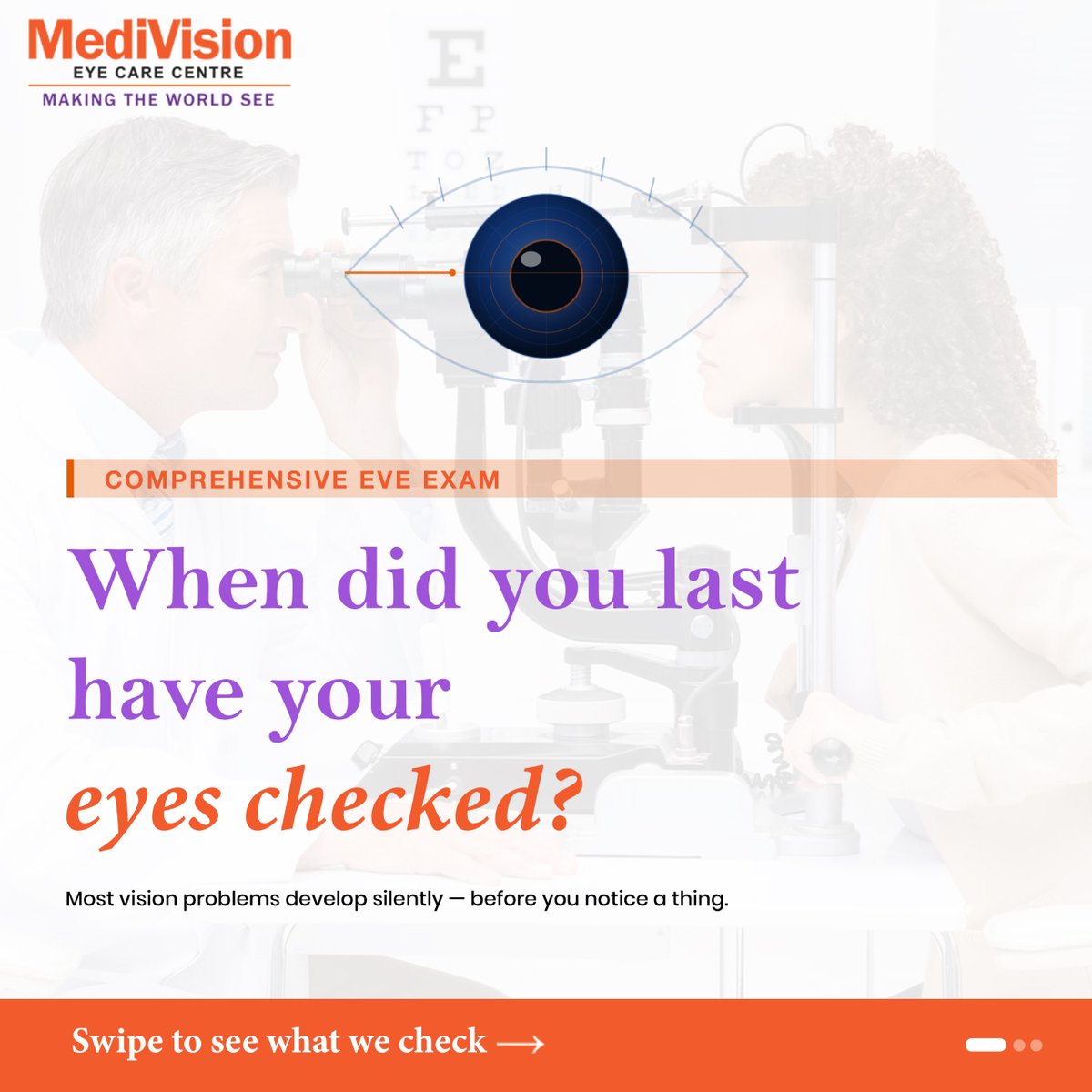 medivision_eye's tweet image. Your eyes can lose vision silently — no pain, no warning 👁️
Glaucoma. Retinal damage. Early cataracts. All detectable with one exam.
📍 MediVision Eye Care Centre — KPHB | Masab Tank | Warangal 📞 90000 16277 🌐 medivisioneyecare.com

#EyeHealth #EyeExam #Hyderabad