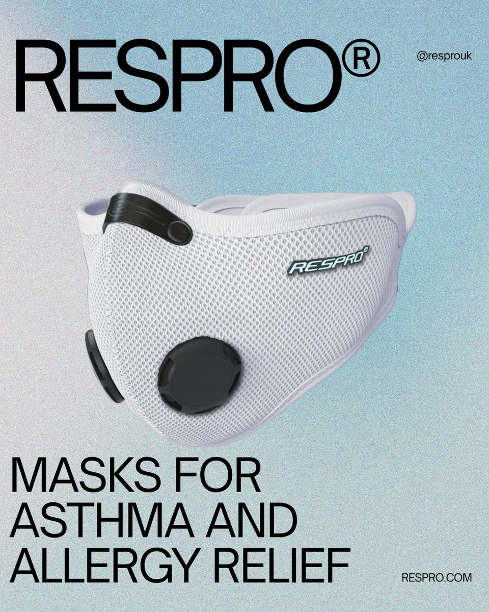 ResproUK's tweet image. Respro® Masks for Asthma &amp;amp; Allergy Relief:

✅ Allergy Mask

✅ Pollen Mask

✅ Streetsmart™ Mask

✅ Ultralight™ Mask

🛒 respro.com/product-catego…

#allergy #asthma #mcs #hayfever #pollenallergy