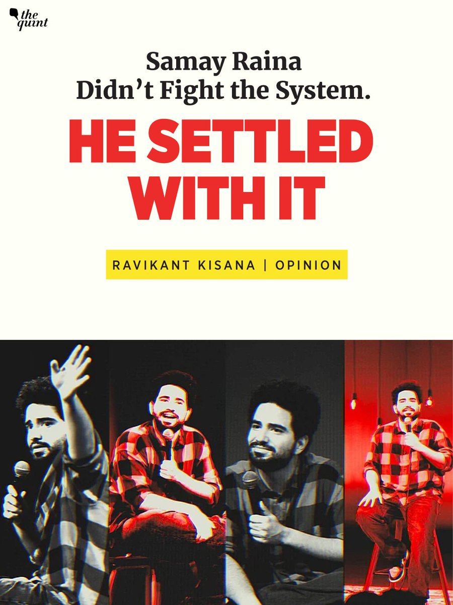 Instead of taking on the State-backed bullying apparatus that once banned him, the edgy rebel makes peace with it. <a href="/ProfRavikantK/">Buffalo Intellectual</a> writes.
Read here: thequint.com/opinion/samay-…