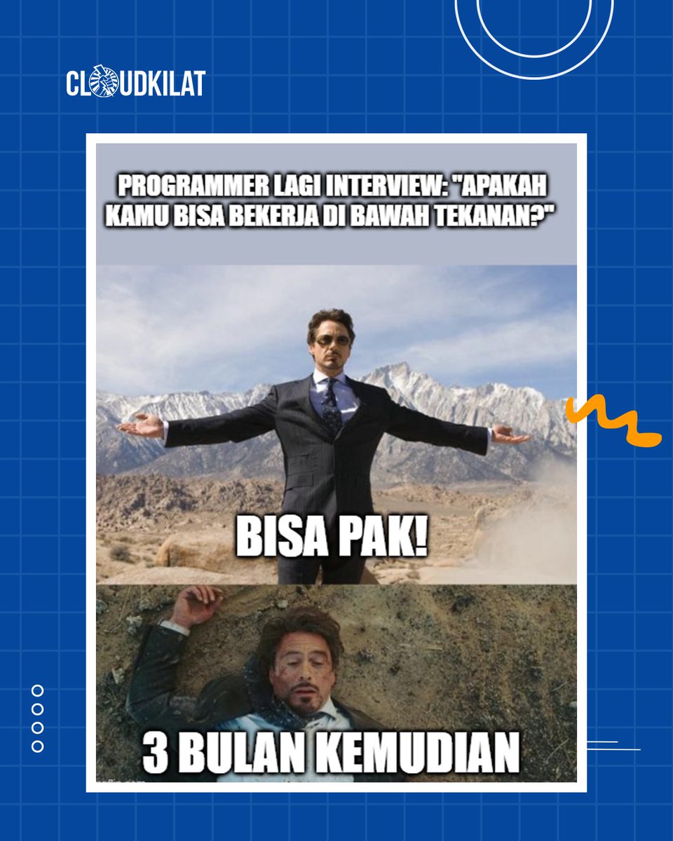 cloudkilat's tweet image. Babak belur.

#itmemes #programmingmemes #codingmemes #programmermeme #developermeme #programmerjokes #developerjokes