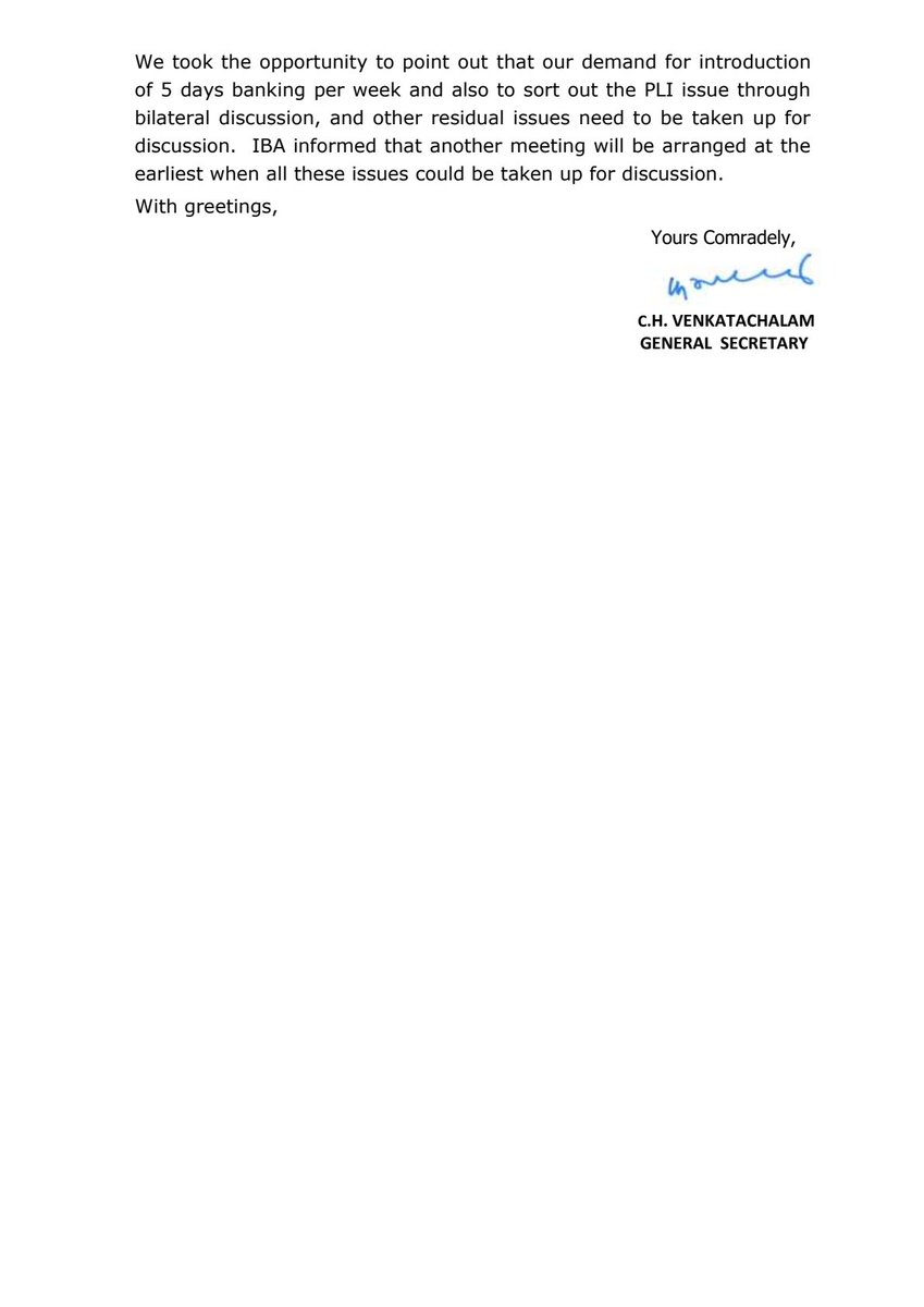 AIBEA- CIRCULAR: BIPARTITE MEETING WITH IBA 

#AIBEA
#UFBU