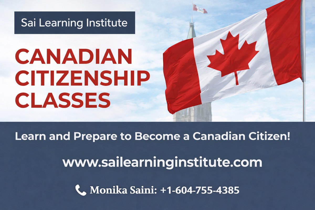 sailearninginst's tweet image. Join Sai Learning Institute for expert-led citizenship classes designed for success. Start today and move one step closer to your goal! Visit here: shorturl.at/fMHy7

#CanadianCitizenship #SaiLearningInstitute #CitizenshipTest #CanadaImmigration #StudyCanada