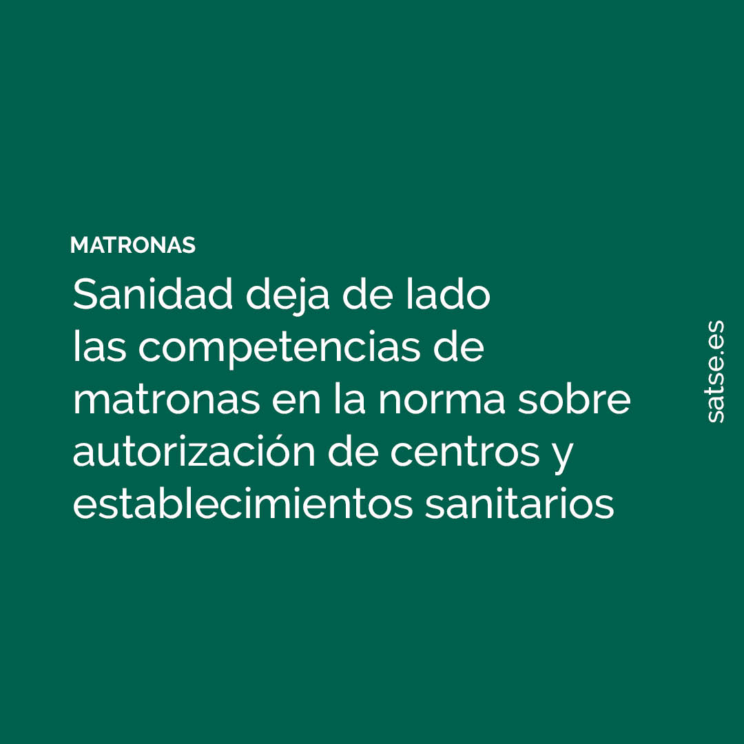 Sindicato_SATSE's tweet photo. Denunciamos la falta de reconocimiento por parte de @sanidadgob a las funciones de las matronas 📢

https://t.co/JEG4ZYvqDV #Enfermería https://t.co/fe2ttQrKyq