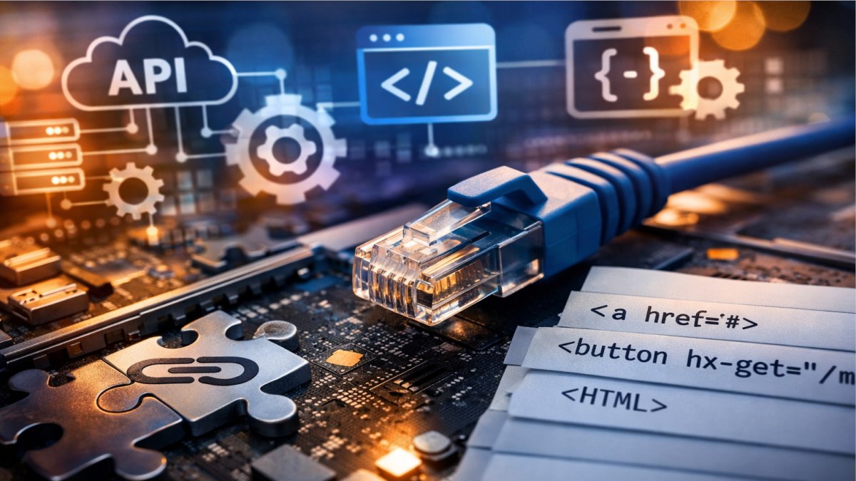 JAVAPROmagazin's tweet image. Form-Validierung doppelt implementiert? #API-Contract gebrochen? Typische SPA-Probleme kosten Zeit &amp;amp; Nerven. Frederik Hahne zeigt, wie Hypermedia + HTMX das serverseitig löst. Direkt anwendbare Patterns.

Wann weniger mehr ist: javapro.io/de/joyful-web-…

#HTMX #Frontend #Java