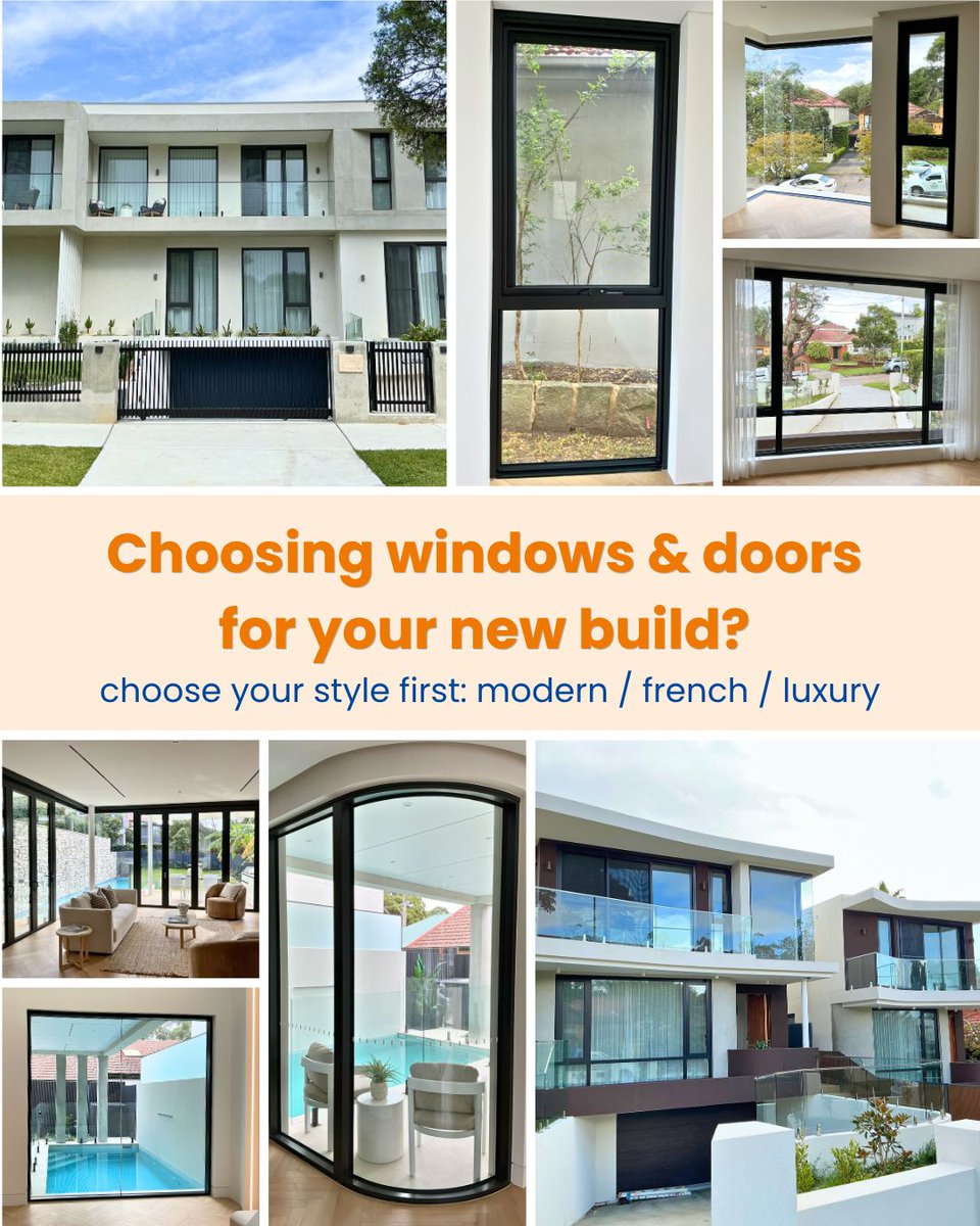 rs_window38099's tweet image. When planning a new build in Australia, windows &amp;amp; doors aren’t chosen on their own — they follow the overall style.
The key isn’t just what looks good — it’s what works best for your home and layout.

#HomeBuild #NewBuildAustralia #DesignTrends #windows #doors #ModernHomes