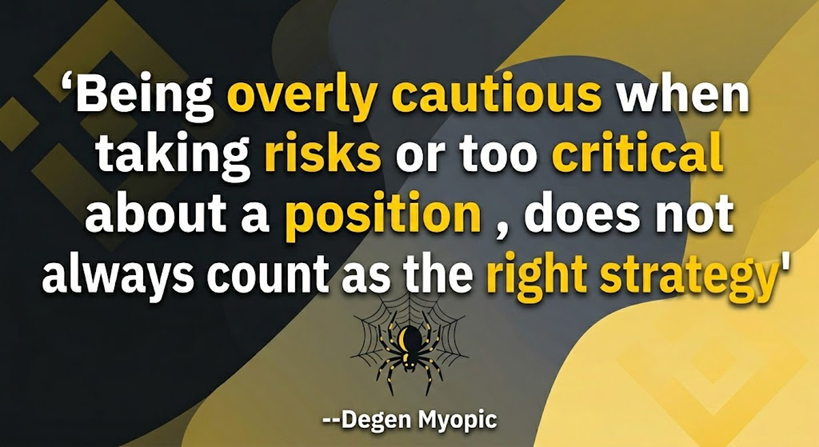 myopic57's tweet photo. ONE LESSON CRYPTO TAUGHT ME is, 𝗕𝗘𝗜𝗡𝗚 𝗢𝗩𝗘𝗥𝗟𝗬
 𝗖𝗔𝗨𝗧𝗜𝗢𝗨𝗦 𝗼𝗿 𝗧𝗢𝗢 𝗖𝗥𝗜𝗧𝗜𝗖𝗔𝗟 𝗔𝗕𝗢𝗨𝗧 𝗔 𝗣𝗢𝗦𝗜𝗧𝗜𝗢𝗡, 𝗗𝗢𝗘𝗦𝗡'𝗧 𝗔𝗟𝗪𝗔𝗬𝗦 𝗖𝗢𝗨𝗡𝗧 𝗔𝗦 𝗧𝗛𝗘 𝗥𝗜𝗚𝗛𝗧 𝗦𝗧𝗥𝗔𝗧𝗘𝗚𝗬

Sometimes the best way to grow or achieve what you want is by taking risks with uncertain consequences, using your time, skill, or money.

And this relates to all the niches in Crypto., be it jobs or trading

Your next dev can just recommend consistent gigs to you, dont think too much, just work.

I remember during 2025 BNB Bullrun, when I saw $Priceless early below $34k marketcap
I should have just bought without thinking too much.

BNB Memecoin Traders pushed $Priceless to over a $27M market cap, and I missed out because I was too cautious to buy. So many mistakes like this...
I am sure a lot of crypto peeps have made such mistakes, especially when it is your first cycle .

Instead of shooting yourself in the foot and fumbling what could be your greatest move, I think you should bet more.

Things can just work out smoothly ,more than you can ever imagine.

The riskiest bet or silliest move you take can just come out as the life-changing opportunity that can retire you.

Do not be overly cautious about every move when it comes to Crypto.

 #BuildWithYou
