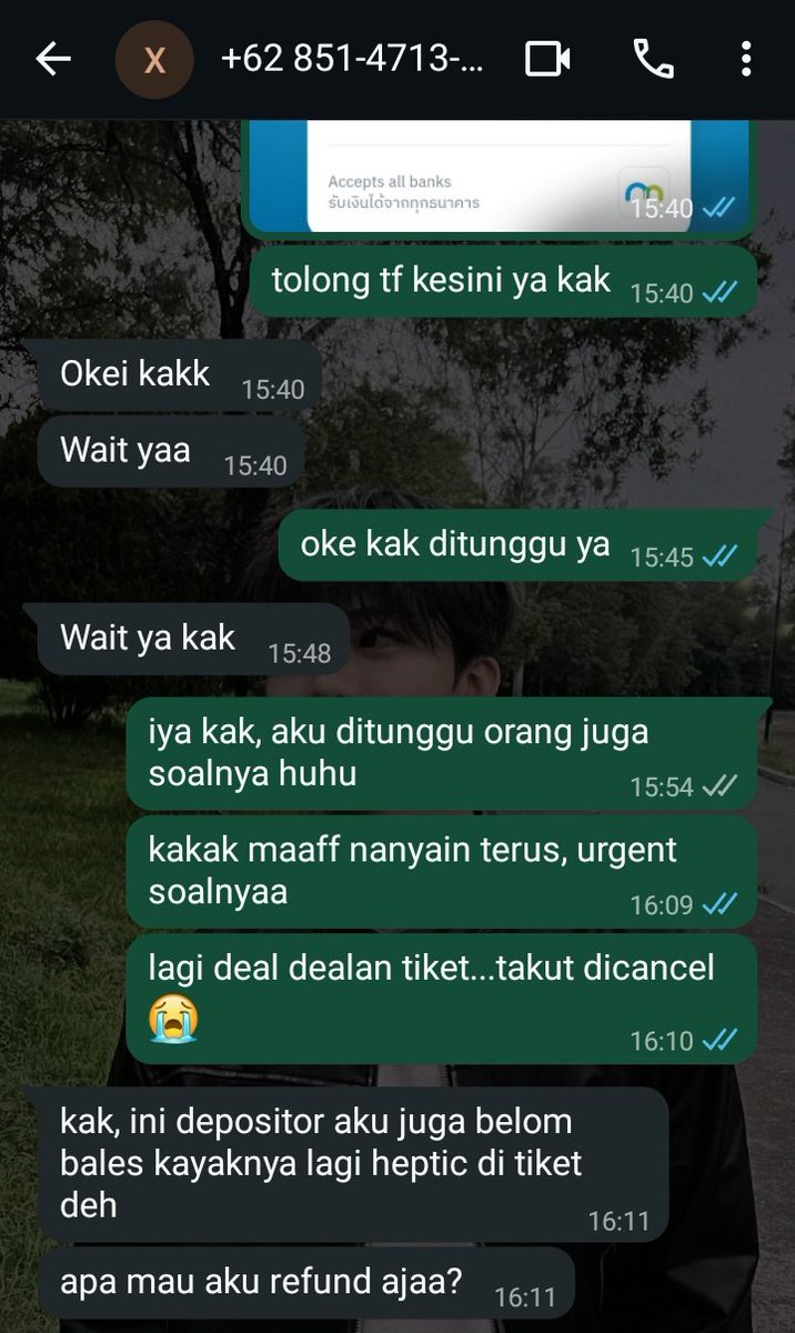 unjunieomma's tweet photo. ‼️HELP RT‼️#zonauang #zonaba

SCAMMER JASA TF BAHT
https://t.co/11KcPIqPdl
https://t.co/xaG71gtfHC

Dia pakai qris bodong alias beda kode QR beda nama merchant. Gue transaksi jam 3 sore KEMARIN dan sampai hari ini ga dibalikin. Udah sempet nawarin refund tapi hoax. https://t.co/YVBM98hIVX