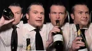 1stonestruck's tweet image. #DrunkyPeteHegseth says *Cheers* to #ScottBessent's HILARIOUS
#StraitOfVermouth Remark, &amp;amp; on #TrumpsFOREVERWar, (the #IranWar), that #Trump UNNECESSARILY started with NO RATIONAL REASONING, &amp;amp; ALL UPON HIS OWN EVIL ACCORD!!
#WarCriminalTrump
#WarCriminalNetanyahu
#WarCriminalPutin