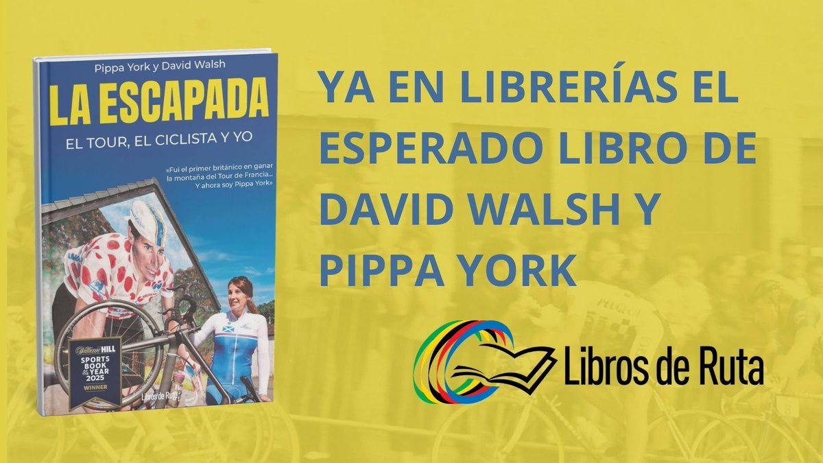 "Fui el primer británico en ganar la montaña del Tour de Francia... Y ahora soy Pippa York".
Ya está en la calle LA ESCAPADA, el esperado libro que viene precedido de numerosos reconocimientos y galardones en el Reino Unido