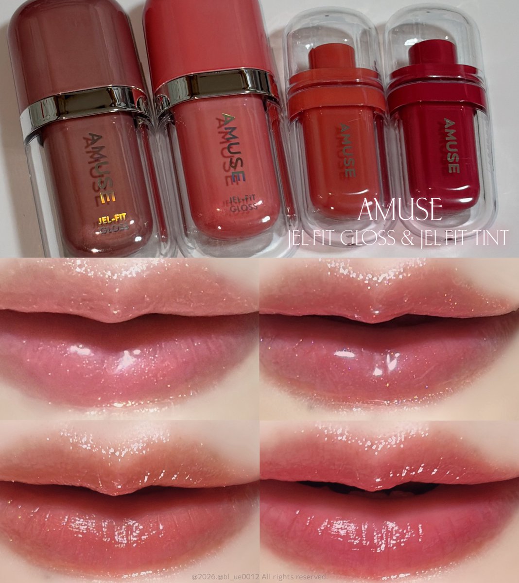 BL_UE0012's tweet image. AMUSEミニティント&amp;amp;グロスから新色登場💗

✧AMUSE
ジェルフィットグロス
07 ローズクリームパールグロス
08 あんバターパールグロス

ジェルフィットティントミニ
しゅわバニラ
うるベリー

ローズクリームパールグロスが今っぽいベージュ系カラーで推し🥹🤍
#PR #AMUSE