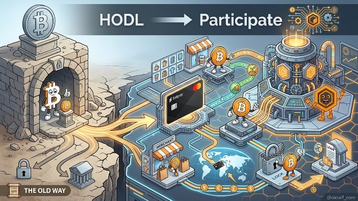 Bitcoin then came with a simple decision: hold it and wait, or sell it and move on. 
That binary mindset defined an entire era of crypto where value was preserved, but rarely activated.

Today a new path is emerging. With tools like <a href="/sat_pay/">SatPay</a>, Bitcoin is evolving from a passive