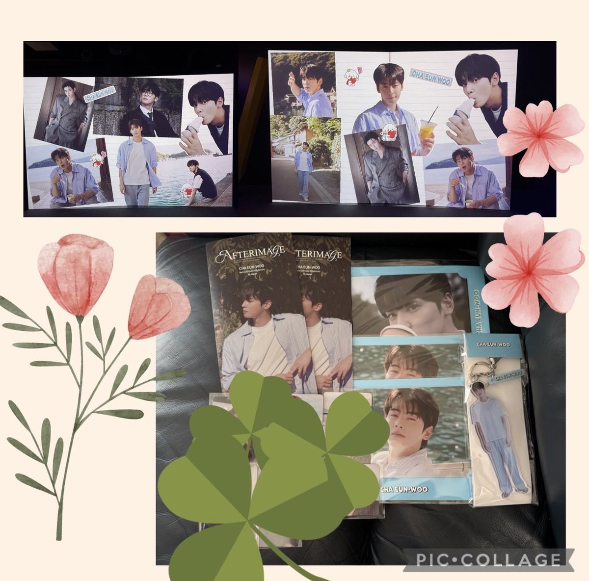 ウヌくんの写真展afterimageへグッズを受取りに😊90秒のコラージュは未だプリントは出来ないのでトレカをいただきました✨ランダムなので被りましたが😆お茶目なウヌワールド全開でした🤭
#CHAEUNWOO #차은우
#afterimage