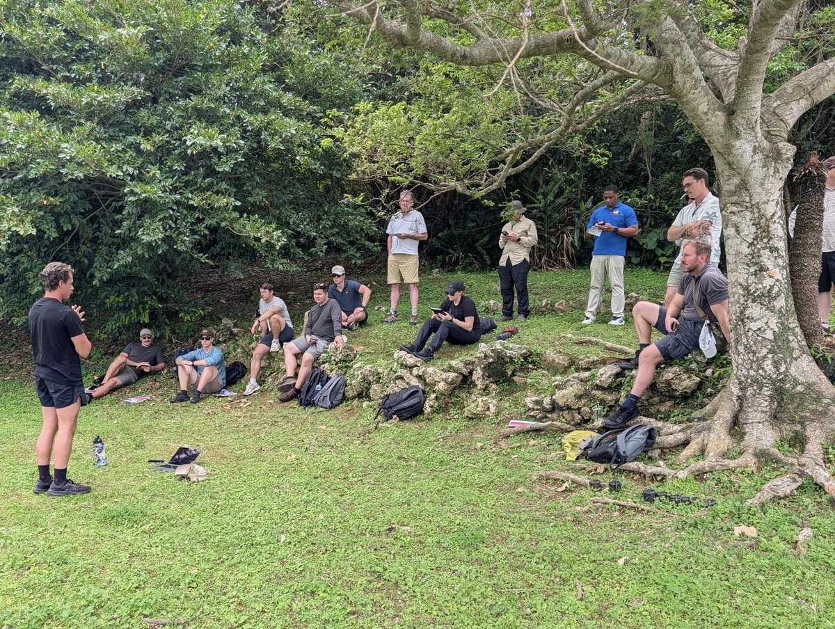 RossWCable's tweet image. #AARCStaffRide26 visited the UNESCO Nakagusuku Castle (and IJA outpost), and also heard #PME briefs on maritime aspects and the kamikaze campaign, with ensuing professional discussions. Then to prime OP on Conical Hill - breakthrough location of the 96th ID. @WW2HQ @robert_lyman