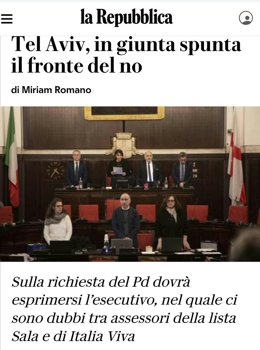 Il gemellaggio Milano-Tel Aviv è uno scandalo, una vergogna, uno schifo, un'onta per la città e il Paese intero.
Leggete e tenete a mente i nomi delle quinte colonne sioniste, sono incistate ovunque, sempre in agguato. Sono militanti che interferiscono sulla vita democratica del