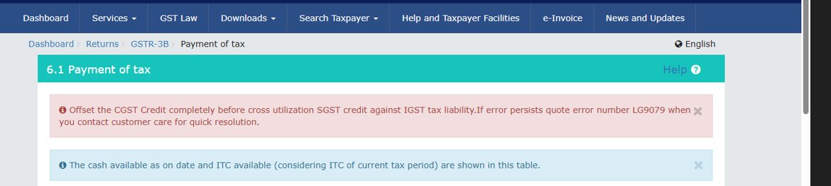asrf7868's tweet photo. @rambajajgst Facing ITC Utilisation issue. https://t.co/TQ0hxleYsS