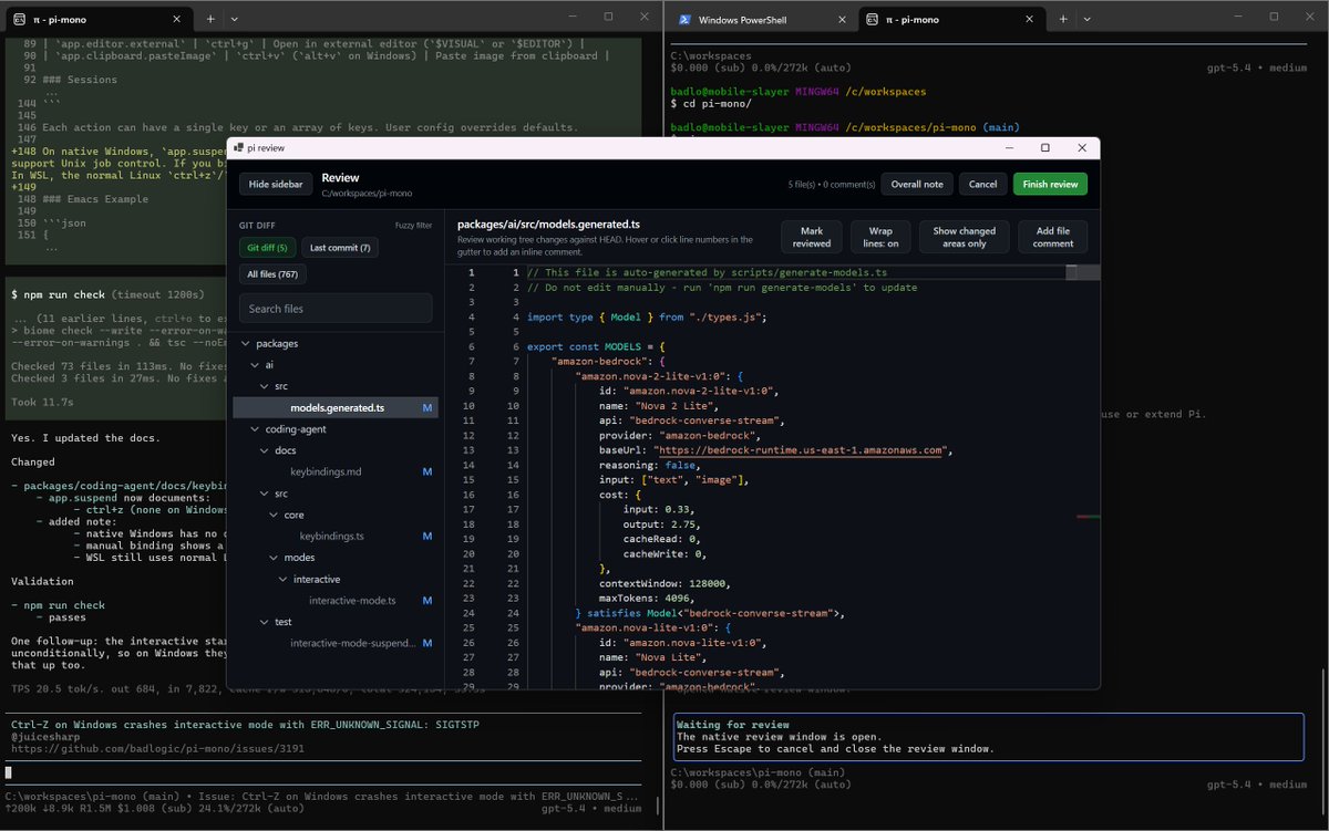Mario Zechner tweet media
