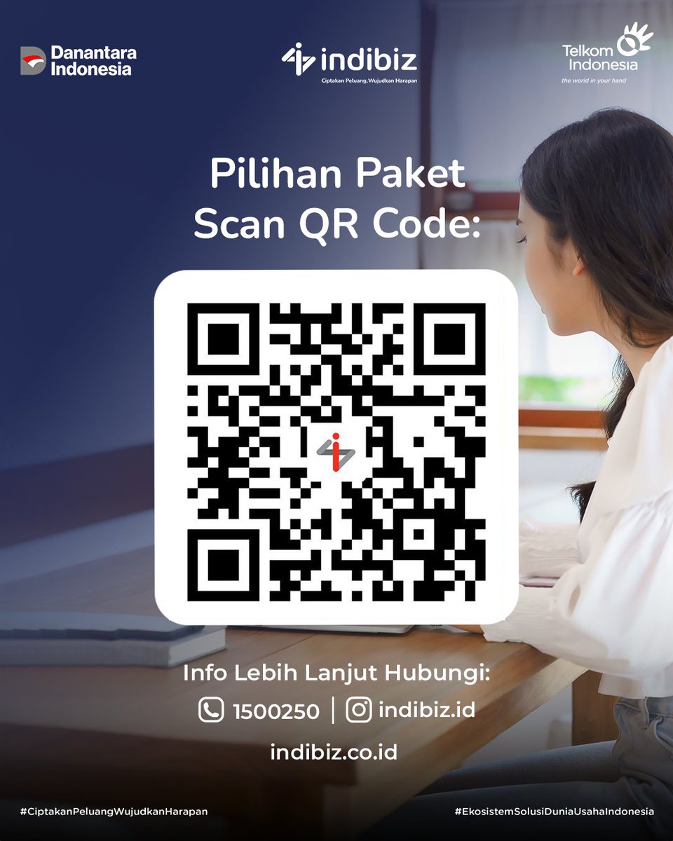 Indibizkti's tweet photo. Bisnis Meningkat, Performa Tetap Terpantau!
Yuk, berlangganan sekarang, scan QR Code atau kunjungi https://t.co/TXsEf7VizD
#Indibiz
#CiptakanPeluangWujudkanHarapan
#EkosistemSolusiDuniaUsahaIndonesia
#PromoHariKartini
#HSINetmonk https://t.co/inHynFgY8w