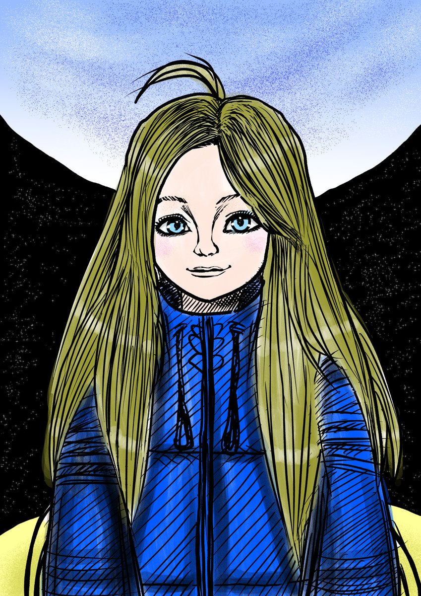 #イラスト 
#プラグマタ
プラグマタ、Steamで予約購入しました。
体験版面白かった～！
ディアナちゃん描きました。