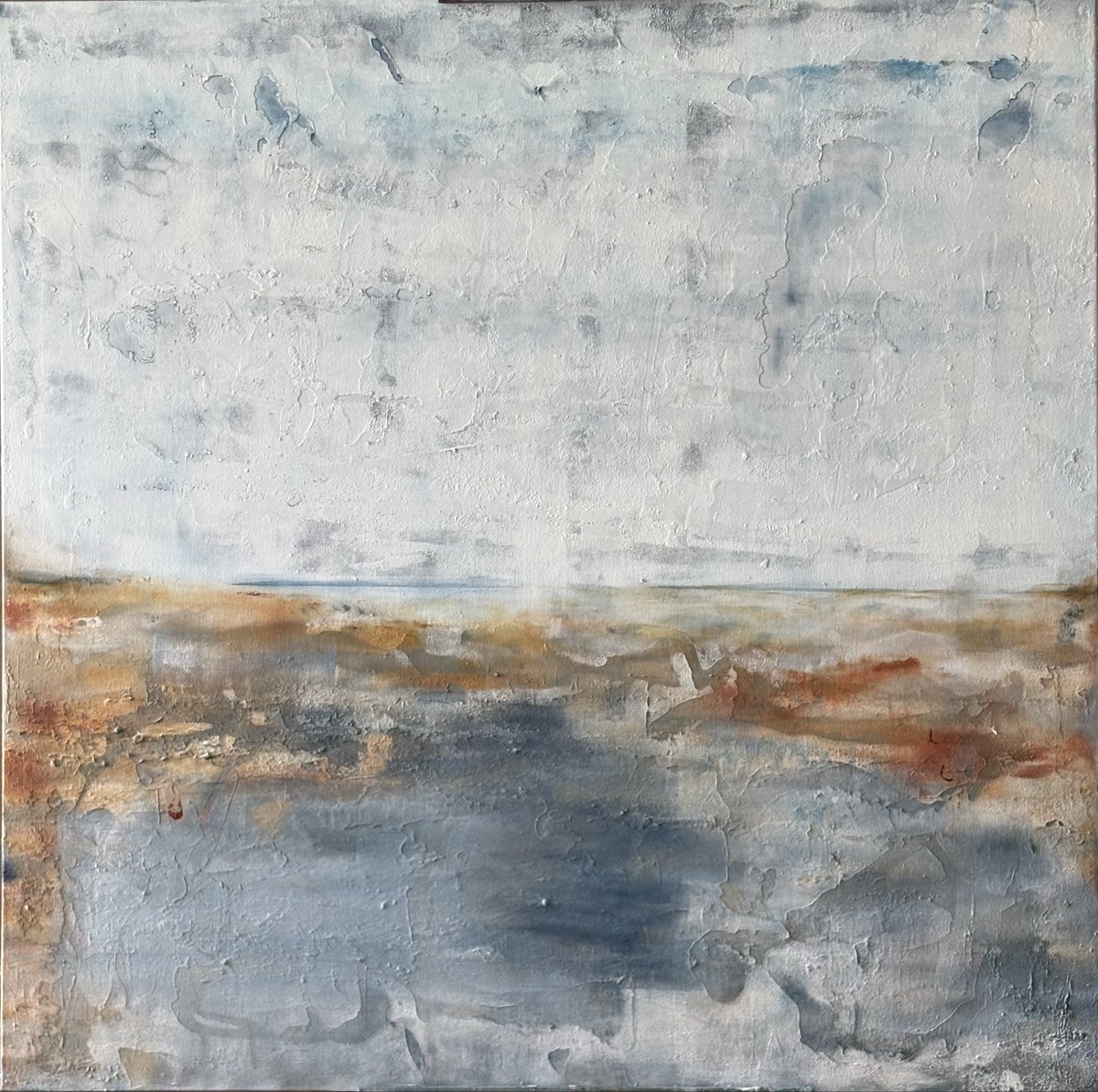 Gm🤍from the studio 
#WIP Acrylic , 36 x 36in