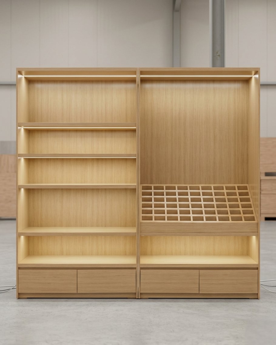 CaguModu's tweet image. ₊˚ʚ♡ɞ˚₊ 🧸🤎 ₍ᐢ..ᐢ₎
Natural wood display booth 🤎
#retaildesign #visualmerchandising