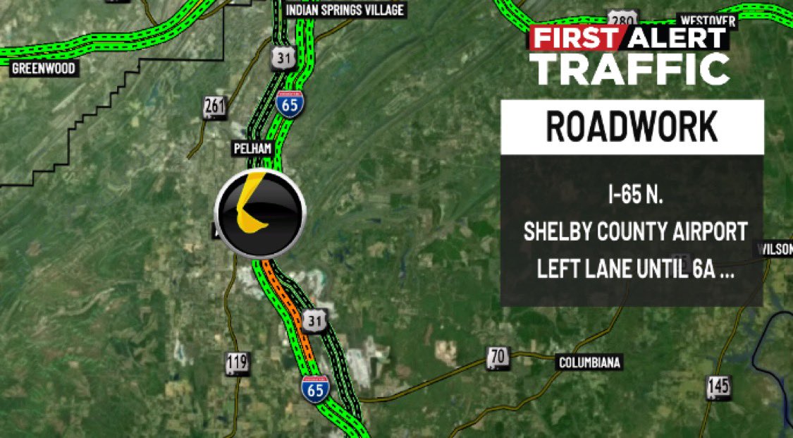 WBRC 6 Traffic tweet media