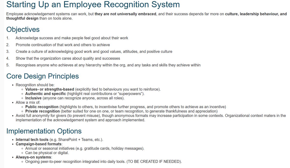 stangarfield's tweet image. Practical appreciation of workers through acknowledgement: Thread in the #SIKM Leaders Community started by Hamish Tacey. Seeking experiences in acknowledging great staff wins/success/greatness within an organization. sikm.groups.io/g/main/topic/p… #KM #KnowledgeManagement #recognition