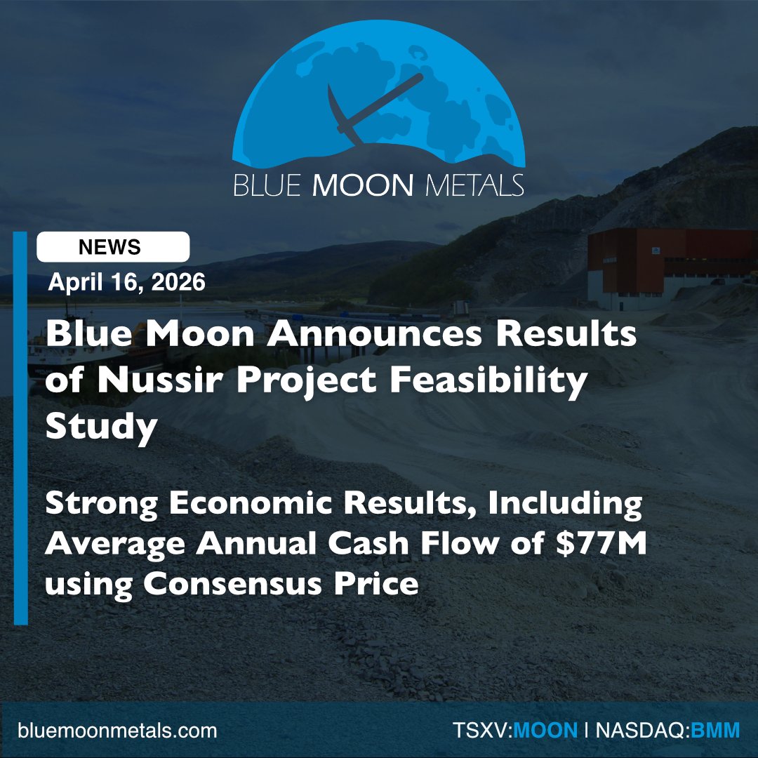 Blue Moon Metals Inc. MOON:TSX-V | BMM:NASDAQ tweet media