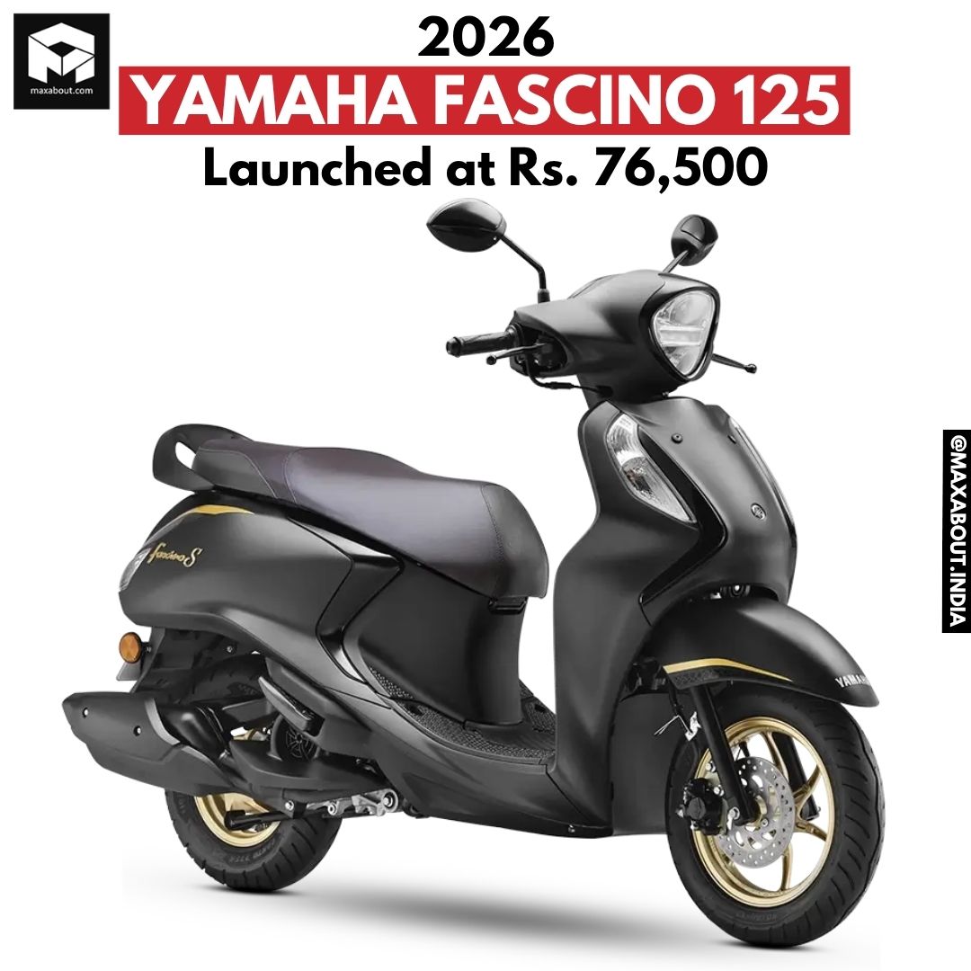 maxabout's tweet image. Yamaha launches 2026 Fascino 125! 🛵

Fresh design with a compact rear profile, V-shaped LED tail lamps, and improved agility.

🔹 125cc Hybrid Engine
🔹 8.2 HP / 10.3 Nm
🔹 Color TFT (S Variant)
🔹 Starts at ₹76,500

#Yamaha #Fascino125 #Scooter