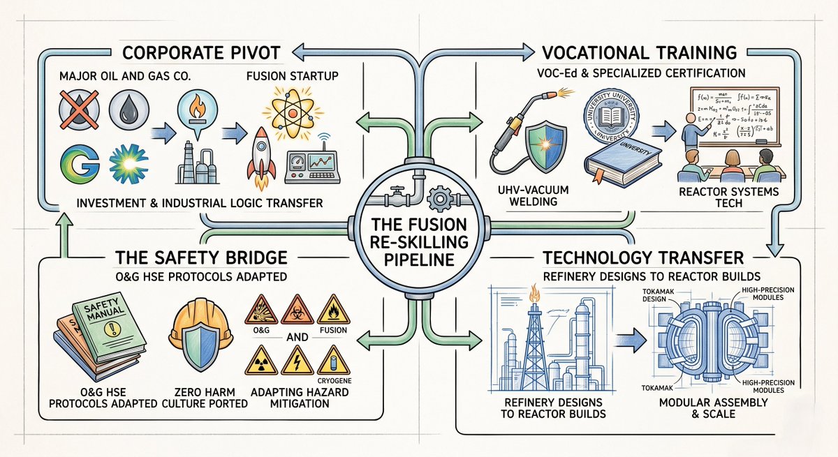 The "sunset" of Oil &amp; Gas is actually the dawn of Fusion. 🛢️➡️☀️

New Brewed for Work: Why the global energy workforce is the "secret weapon" for commercializing the stars. From rigs to reactors, it’s the ultimate re-skill.

Read the deep dive: tinyurl.com/bfwapr2