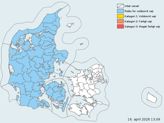 DMI warnte vor dichtem Nebel in Dänemark